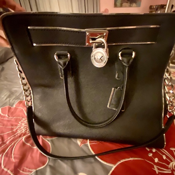 Michael Kors Black Hamilton Bag - Picture 2 of 8